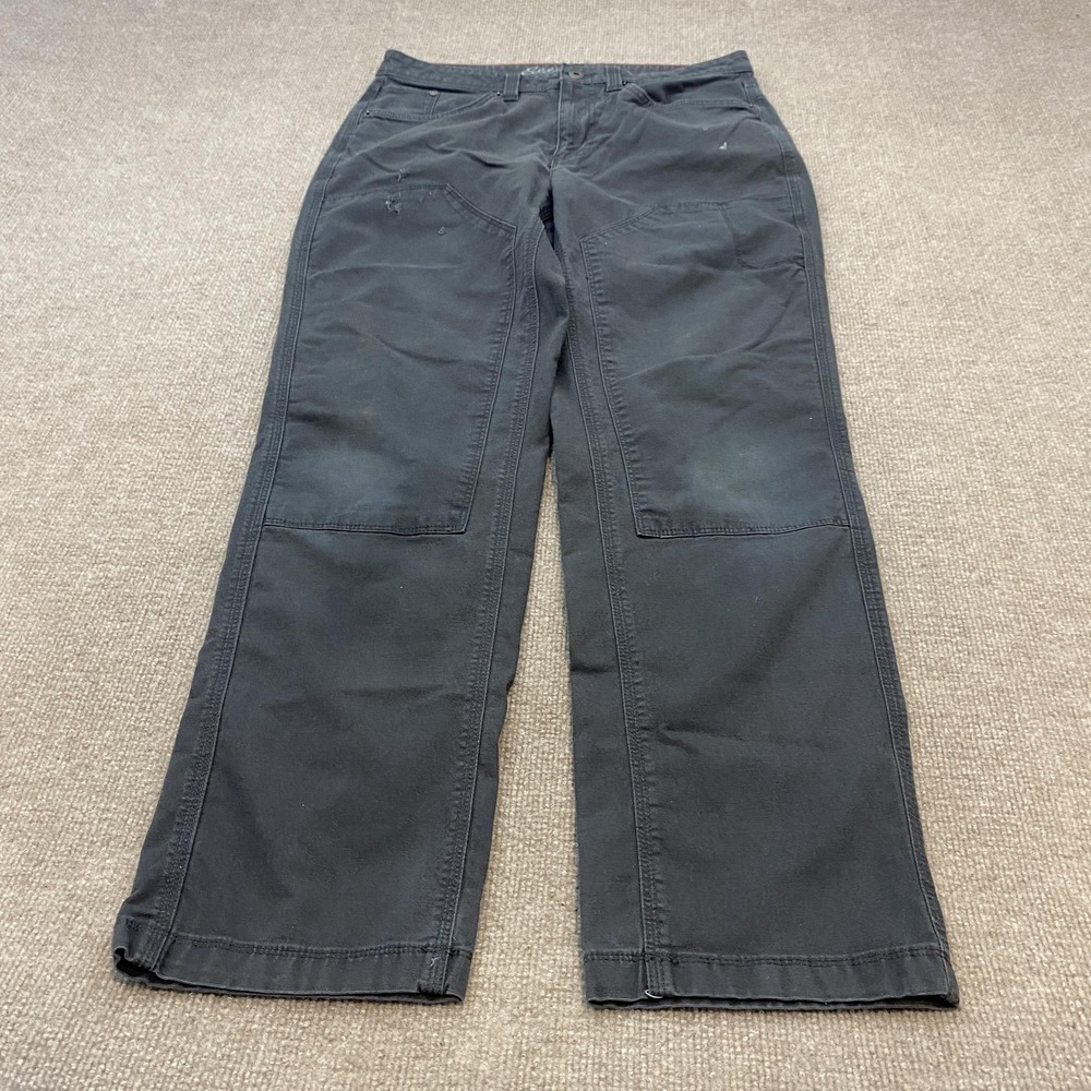 Eddie Bauer Pants Mens 32x32 Double Knee Canvas Mountain Ops Carpenter Utility